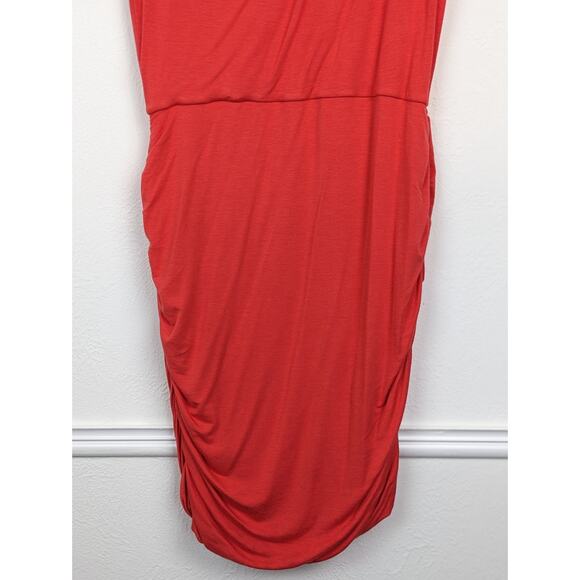 Athleta Solstice Dress Ruched Wool Athletic Activewear Fire Red Outdoor Size M - Picture 7 of 14